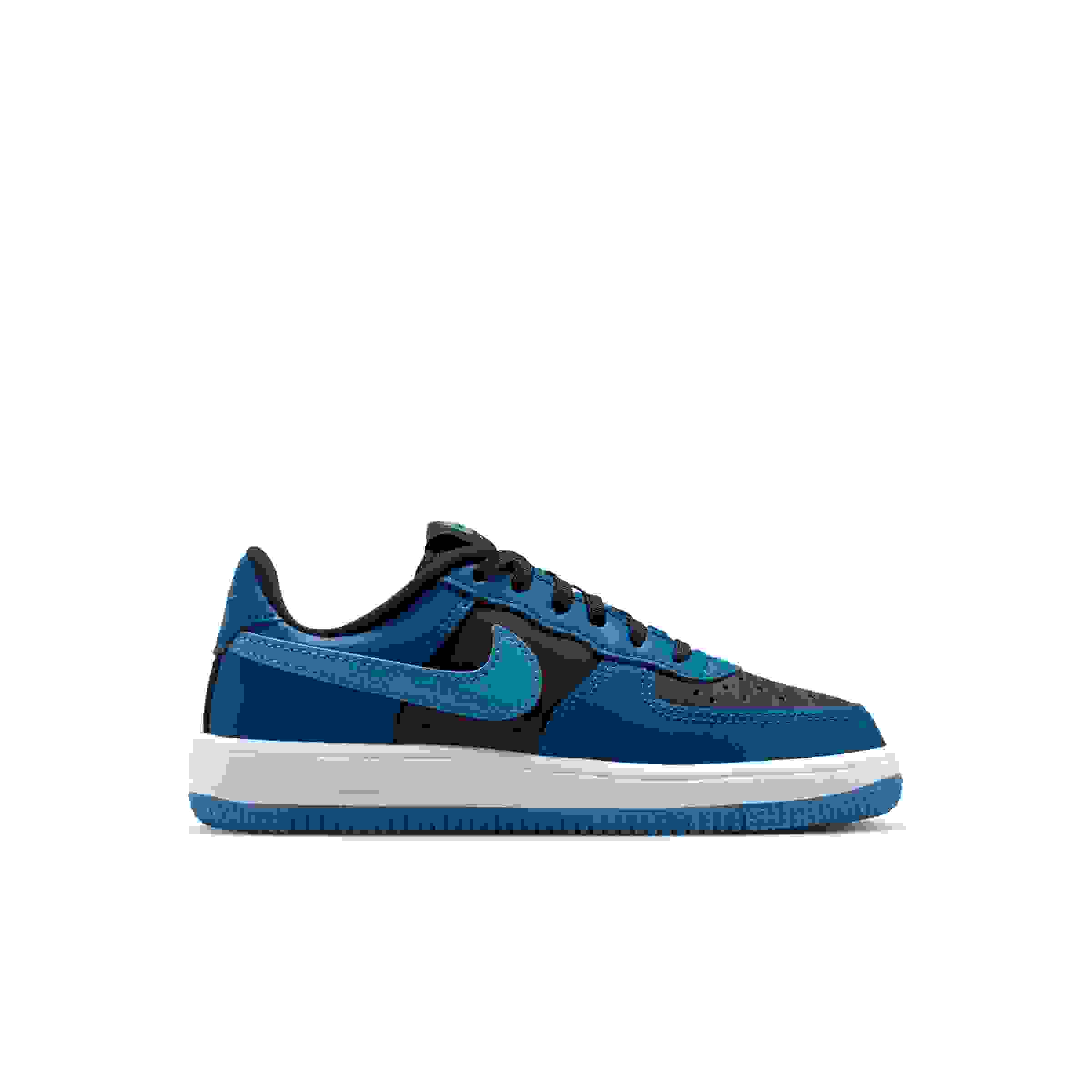 Nike Force 1 Low Preschool Boys' "Black/Court Blue/White/Dutch Blue" Shoe